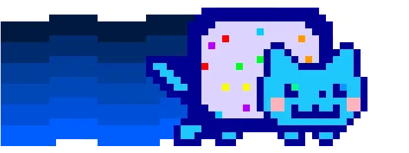 Blue Nyan Cat Nyan Cat Gif Transparent Png Nyan Cat Png