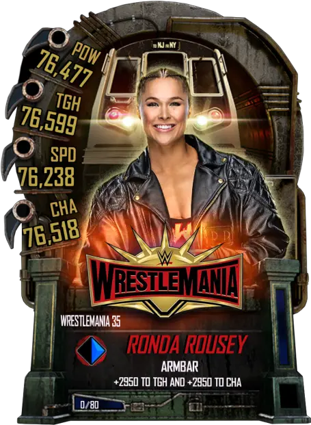 Ronda Rousey Jeff Hardy Wwe Supercard Png Ronda Rousey Png