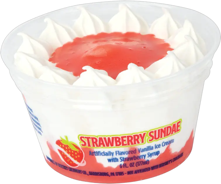 Dessert Cups 6 Oz Strawberry Sundae Cup Strawberry Sundae Ice Cream Cups Png Ice Cream Sundae Png