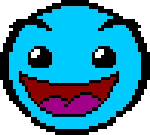 Geometry Dash Easy Face Cross Stitch Patterns Games Png Geometry Dash Transparent