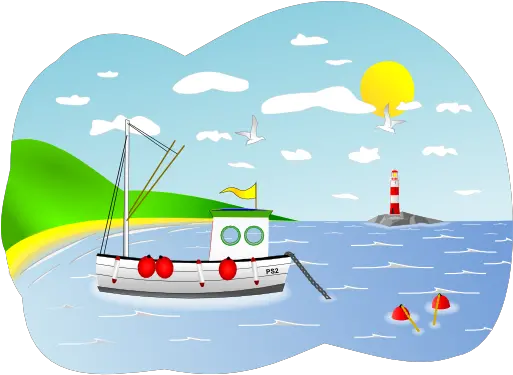 Clipart I2clipart Royalty Free Public Domain Clipart Beach And Boat Clipart Png Fishing Boat Png