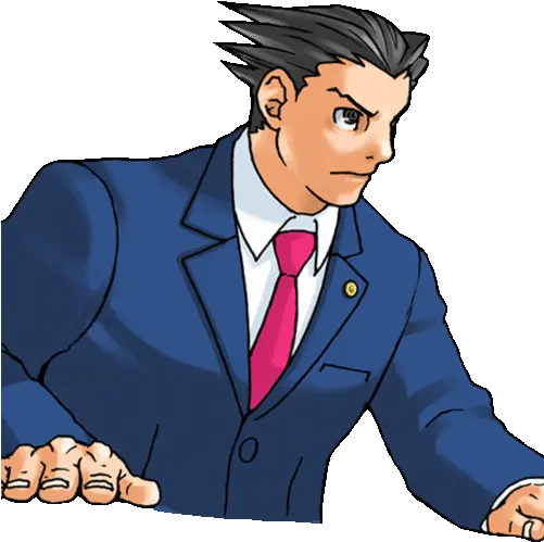 Ace Attorney Ace Attorney Table Slam Png Phoenix Wright Transparent