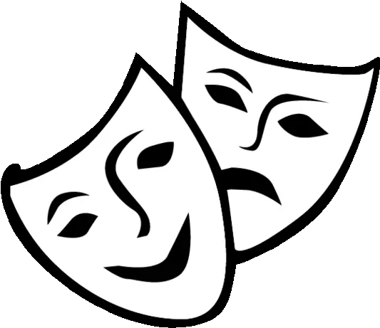 Senior Skits Drama Masks Clipart Full Size Clipart Theatre Masks Transparent Background Png Drama Masks Png