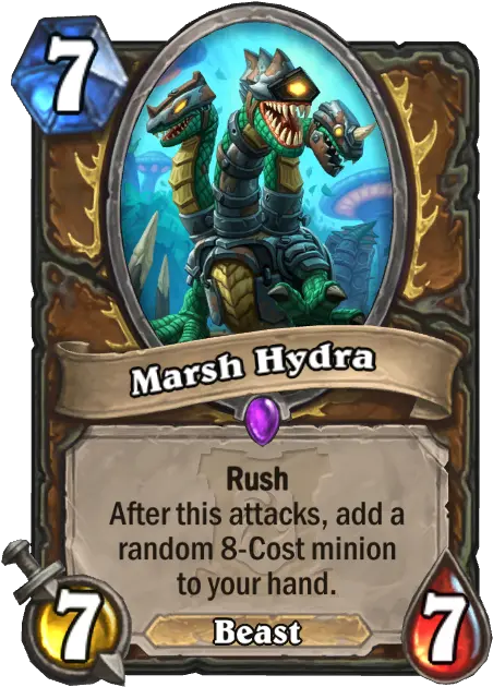 Marsh Hydra Hearthstone Card Statistics Hsreplaynet New Yogg Saron Master Of Fate Png Hydra Png