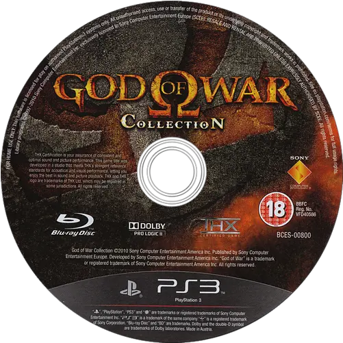 Bces00800 God Of War Collection Metal Gear Solid Legacy Collection Disc Png God Of War Transparent