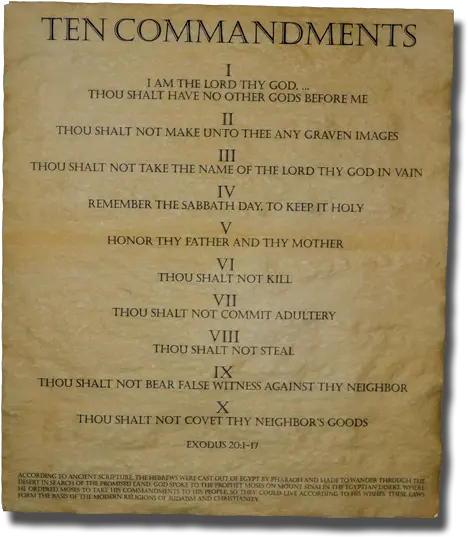 The Ten Commandments X 16 Ancient Egypt Ten Commandments Png Ten Commandments Png