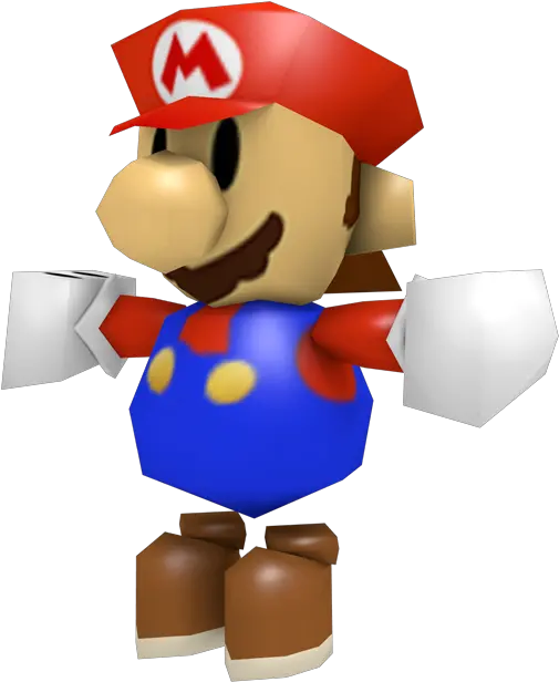 Custom Edited Mario Customs Paper Mario N64style Mario 64 Sticker Png Mario Head Png