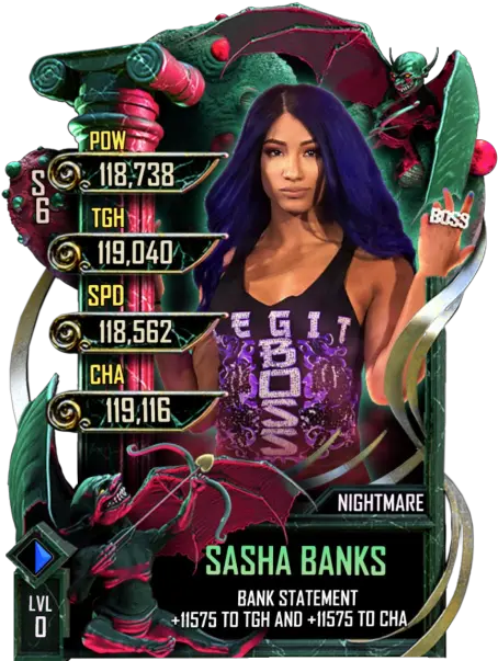 Sasha Banks Sasha Banks Wwe Supercard Png Sasha Banks Png
