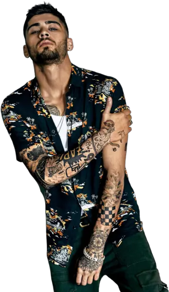Tattoo Man In Black Outfit Png Official Psds Zayn Malik Sleeve Tattoo Men Png