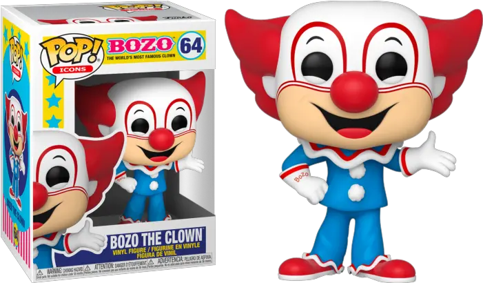 Bozo The Clown Funko Pop Icons 64 Bozo Funko Pop Png Toy Box Icon