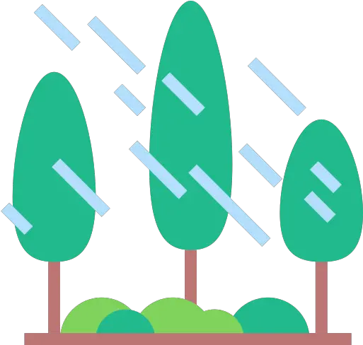 Rain Landscape Raining Nature Forest Trees Free Icon Of Rain Forest Icon Png Raining Png