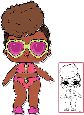 Lol Surprise Dolls Coloring Page Lol Surprise Rip Tide Png Page Rip Png