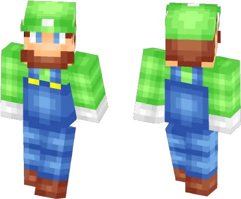 Download Luigi Minecraft Skin For Free Superminecraftskins Minecraft Cool Zombie Skin Png Luigi Head Png