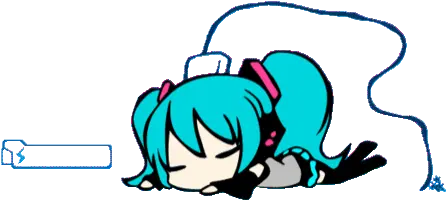 Anime Girl Stickers For Android Ios Gif Hatsune Miku Chibi Png Kawaii Gif Transparent