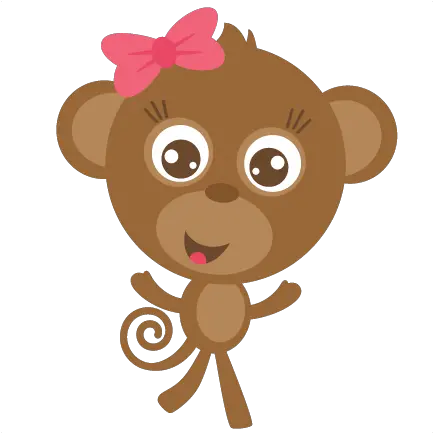 Monkey Girl Png 2 Image Macaquinha Png Cute Monkey Png