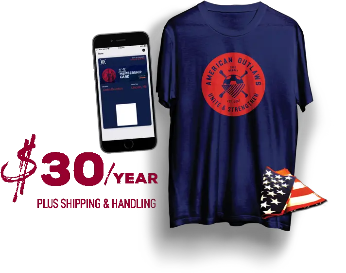American Outlaws Houston Chapter Inc American Outlaws 2020 Shirt Png Houston Outlaws Logo