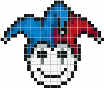 Joker Face Pixel Art Pokemon Ball Png Joker Face Png