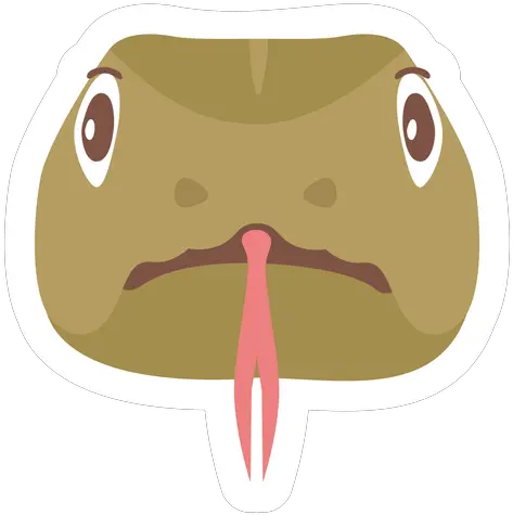 Snake Head Forked Tongue Flat Sticker Transparent Png Cabeza De Serpiente Png Tongue Transparent