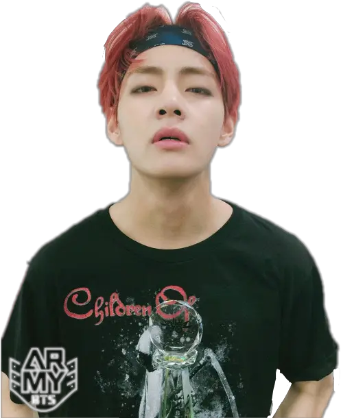 Download Kim Taehyung Red Hair Pngu0027s By Kikaxd99 Tae In Children Of Bodom Chaos Ridden Hair Png Transparent