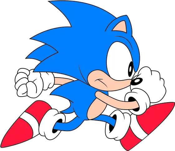 Classic Sonic Run Classic Sonic The Hedgehog Running Png Sonic Running Png