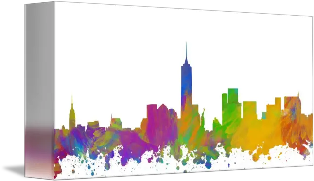 New York City Skyline Silhouette I By Ricky Barnard New York City Skyline Silhouette Png New York Skyline Silhouette Png