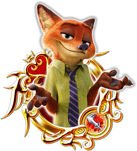 Nick Wilde Khux Wiki Mickey Donald Goofy Kingdom Hearts Png Zootopia Png