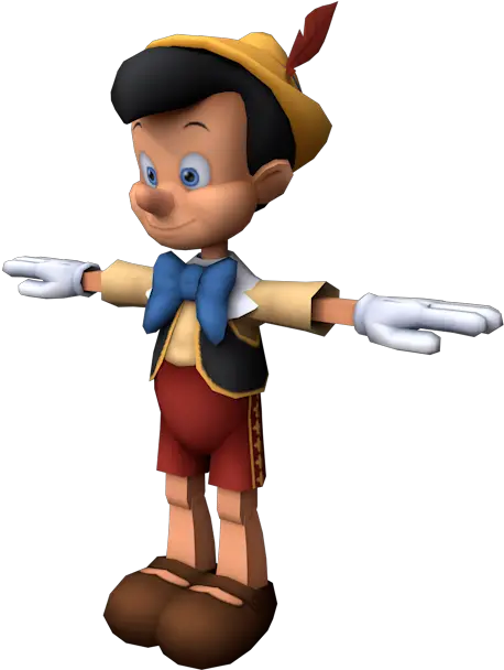 Playstation 2 Kingdom Hearts Pinocchio The Models Resource Pinocchio Kingdom Hearts Model Png Pinocchio Png