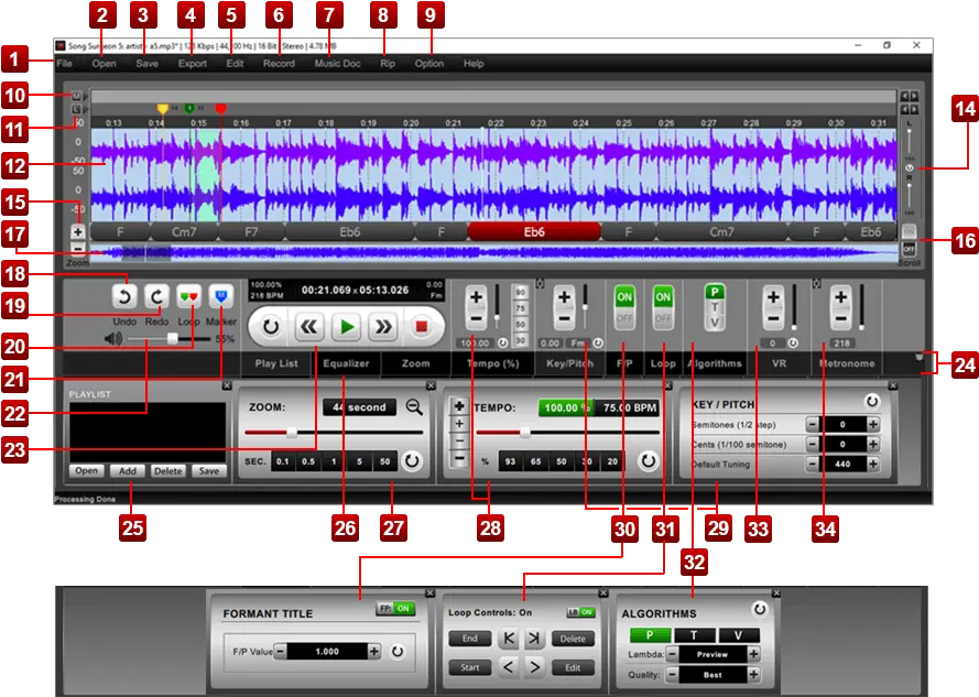 Song Surgeon Version 5 User Guide For Mac Osx And Windows Song Surgeon Formant Preservation Png How To Move Icon Tray From Side To Bottom Windows 10