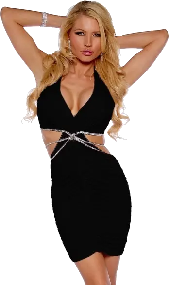 Sexy Cross Strap Dress White Sexy Halter Cocktail Dress Png Hot Woman Png