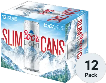 Coors Light Slim Cans Png