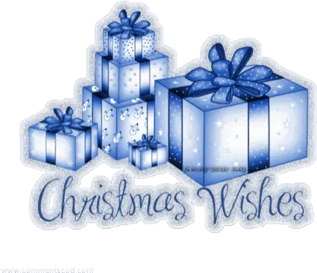 Christmas Gift Photo Picture Sticker Gif Cadeau De Noel Bleu Png Christmas Present Transparent