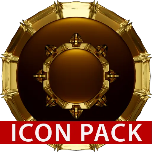 Hamond Gold Solid Png Black And Gold Icon