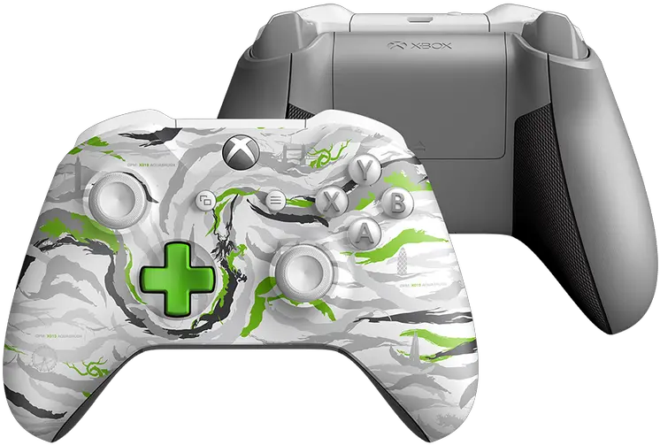 Worldu0027s U0027most Limitedu0027 Xbox Joypad Revealed U2013 And Just 1000 Xbox Grey And Green Controller Png Xbox Controller Png