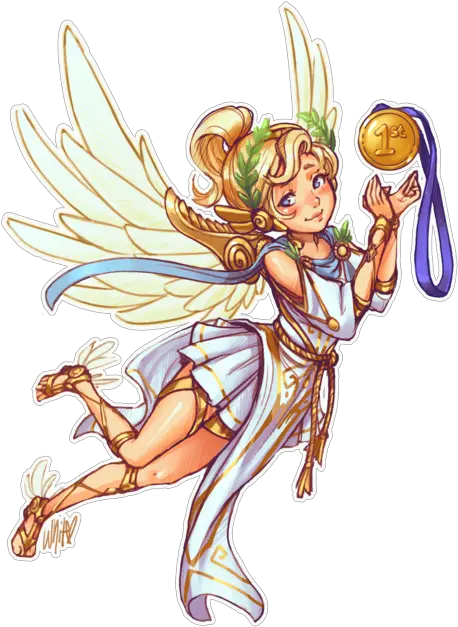 Overwatch Mercy Sticker By Fairy Png Overwatch Mercy Png