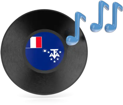 Music Icon Illustration Of Flag French Southern And Music Romania Png Blue Music Icon