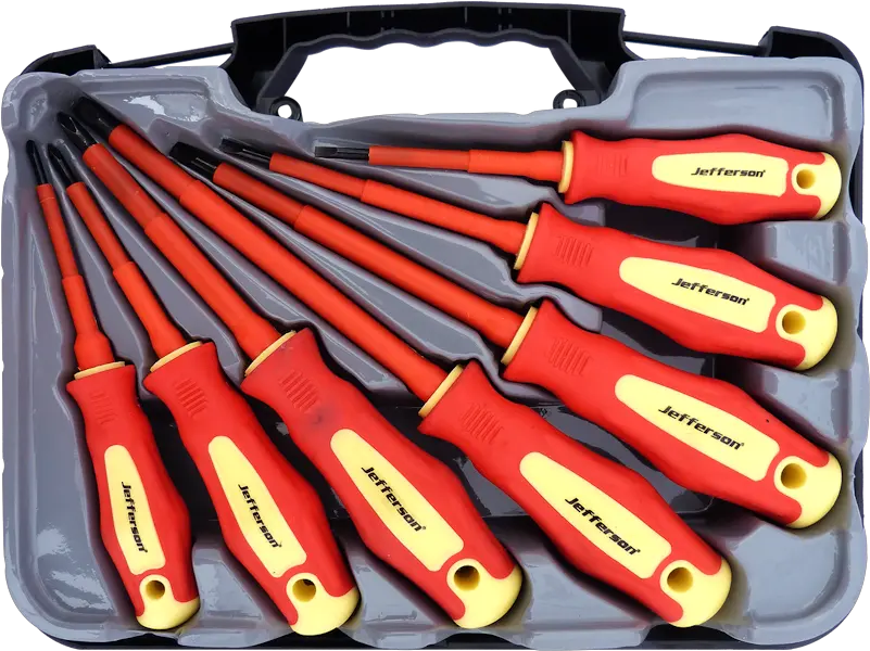 Download Jefferson 7 Pc Insulated Screwdriver Set Full Hand Tool Png Screw Driver Png