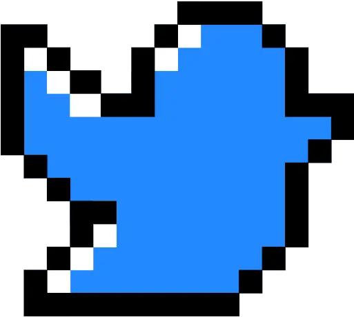 Twitter Social Media Communication Network Internet Easy Button Pixel Art Png Blue Twitter Icon