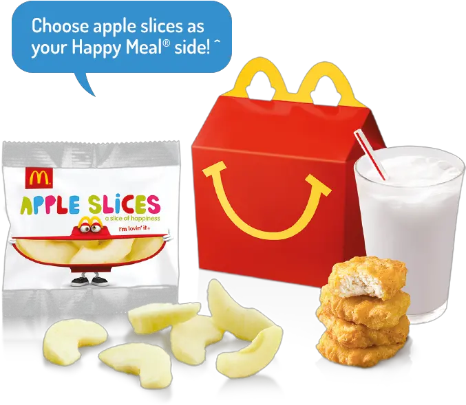 Mcdonalds Happy Meal Apple Slices Mcdonalds Healthy Happy Meal Png Happy Meal Png