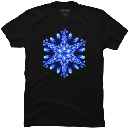 Hexagonal Mandala Frozen Snowflake Fractal T Shirt By Monsters Real Png Frozen Snowflake Png