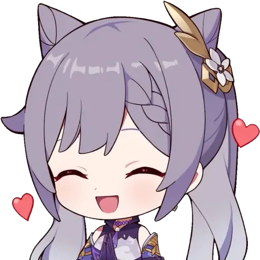 Sticker Maker Genshin Impact Keqing Genshin Impact Keqing Sticker Png Chibi Icon Maker