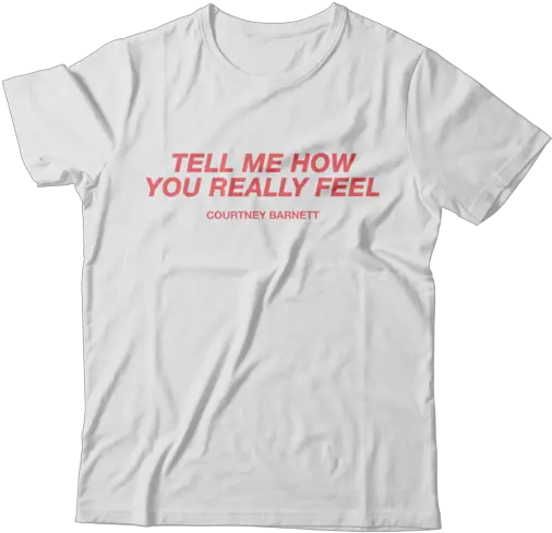 Tell Me How You Really Feel T Shirt Courtney Barnett Courtney Barnett And Kurt Vile T Shirt Png Grey T Shirt Png