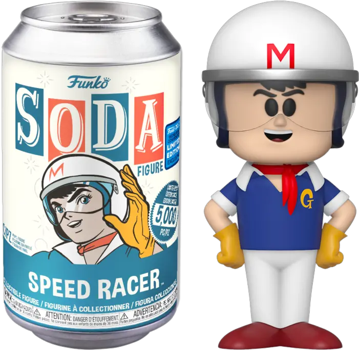 Speed Racer Speed Racer Vinyl Soda Figure In Collector Can 2020 Wondrous Convention Popcultcha Exclusive Soda Funko Pops Png Speed Racer Png