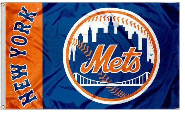 New York Mets Flag Logo Mlb New York Mets Flag Png Mets Logo Png