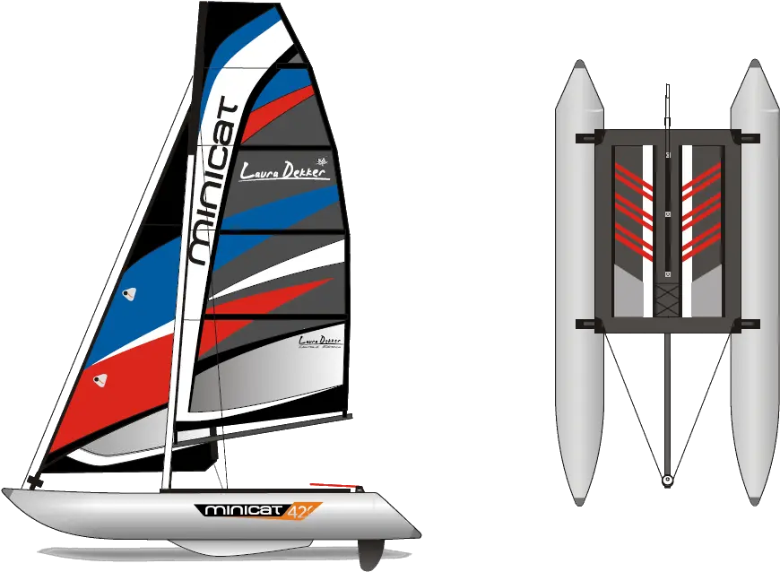 Minicat 420 Back Ordered U2014 Sailing Awaits Line Title Minicat 420 Laura Dekker Edition Laura Dekker Sails Png 420 Png