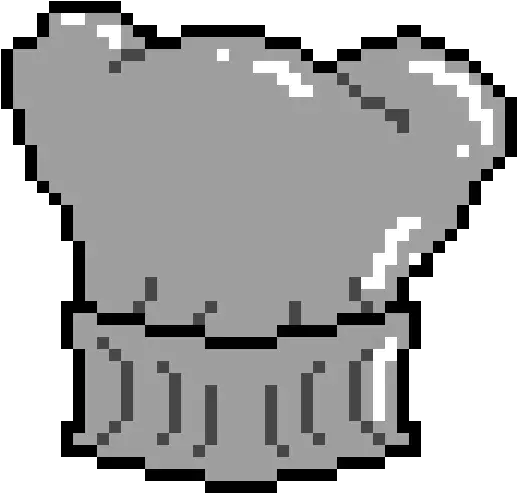 Download Silver Chef Hat Png Image With No Background Minecraft Sans Head Pixel Art Chef Hat Transparent Background