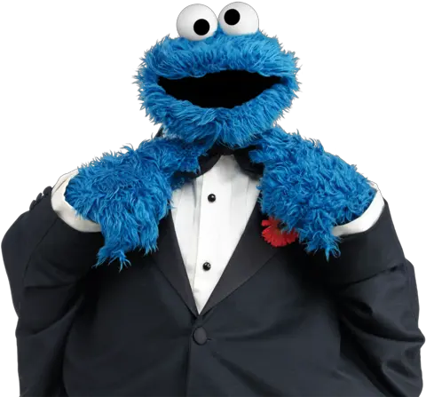 The Names Monster Cookie Imgur Cookie Monster With Bow Tie Png Cookie Monster Transparent
