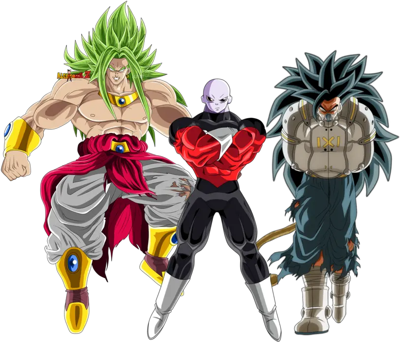 Demigra Mira U0026 Towa Vs Cumber God Broly Jiren Battles Dragon Ball Heroes Cumber Png Jiren Png