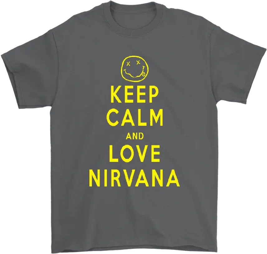Keep Calm And Love Nirvana Funny Dead Emoji Shirts U2013 Teextee Store Active Shirt Png Dead Emoji Png