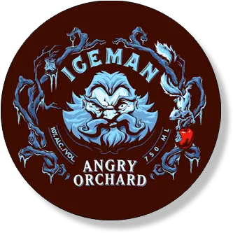 4u2033 Rock Star Coaster Angry Orchard Iceman Hard Cider Png Angry Orchard Logo