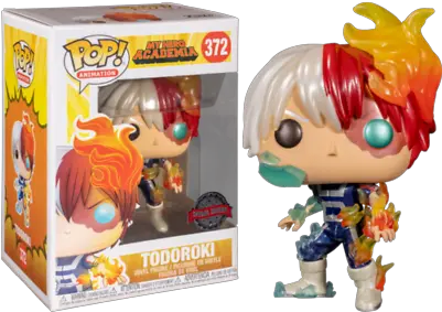 My Hero Academia Todoroki Metallic Exclusive Pop Vinyl Pop Protector Ebay Funko Pop Todoroki Metallic Png Todoroki Icon